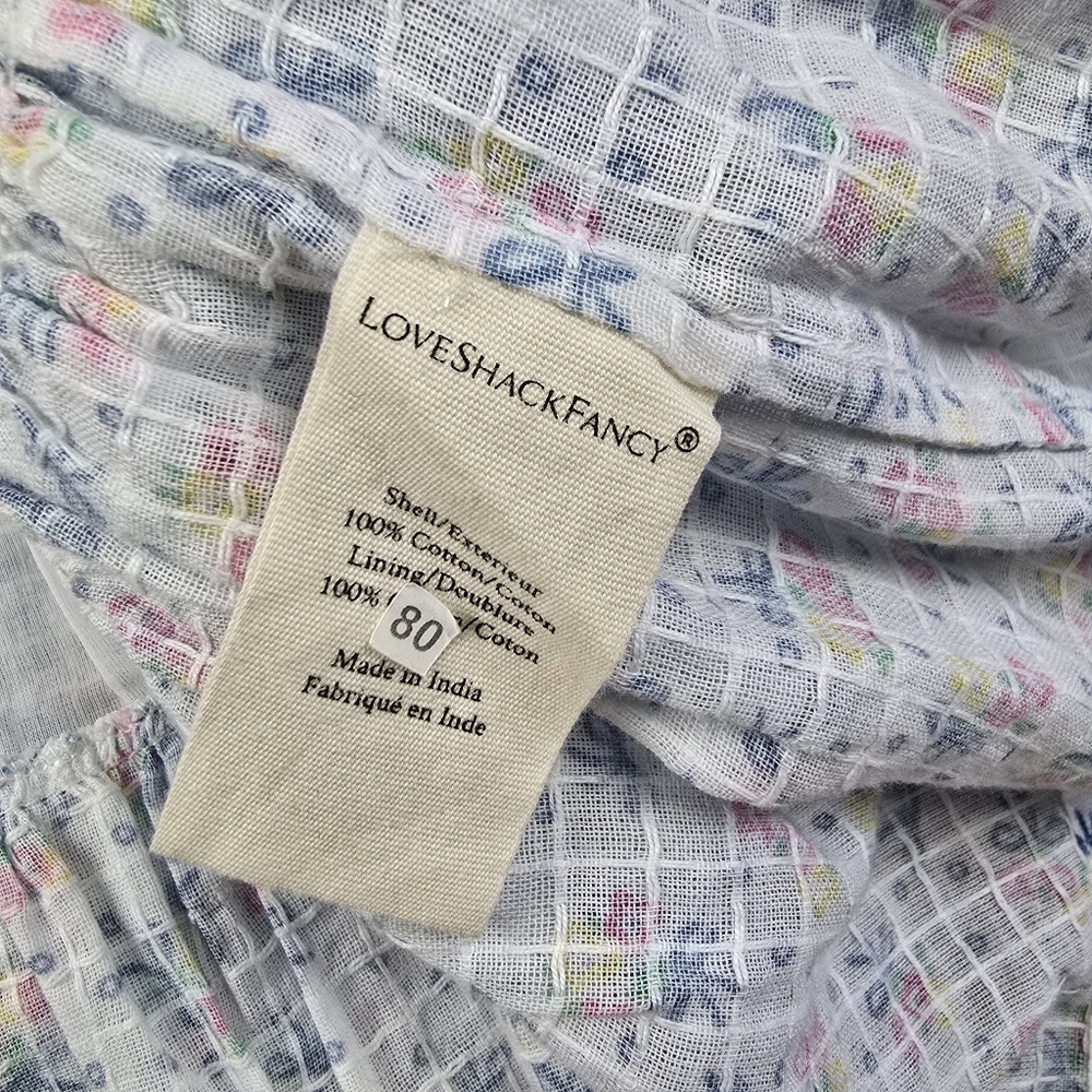 Loveshackfancy Aya Mini Dress Blue Large - Picture 14 of 16